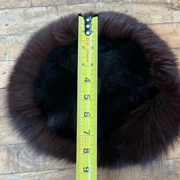 Vintage Women\'s Russian Style Brown & Black Real Fur Hat main image 6